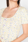 Playera con estampado floral