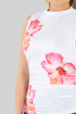 Blusa sin mangas de cuello alto