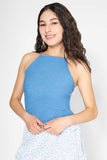 Blusa con escote halter