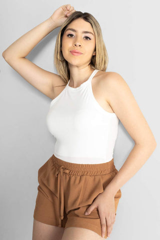 Playera con escote halter