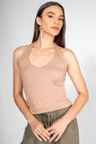 Blusa con escote halter
