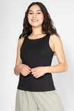 Blusa sin mangas con escote redondo