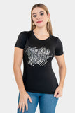 Playera de manga corta con estampado