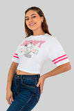 Playera crop de manga corta