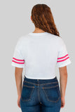 Playera crop de manga corta