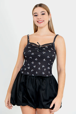 Blusa de tirantes con moños
