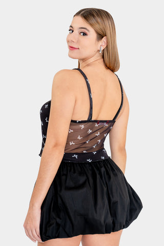Blusa de tirantes con moños