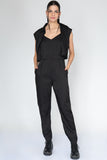 Conjunto de jumpsuit con camisa