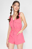Jumpsuit sin mangas con cierre