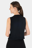 Blusa sin mangas con botones
