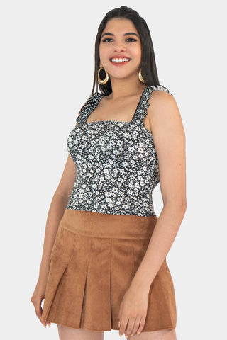 Blusa floral de tirantes