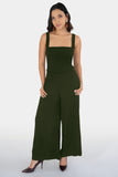 Conjunto de blusa tipo corset y pantalón ancho