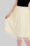 Falda midi plisada