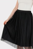Falda midi plisada
