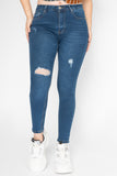 Jeans skinny de tiro alto