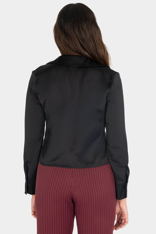 Blusa de manga larga con amarres