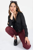 Blusa de manga larga con amarres