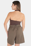 Short con pinzas y bolsillos