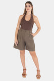 Short con pinzas y bolsillos
