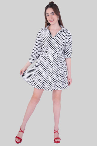 Vestido camisero con manga