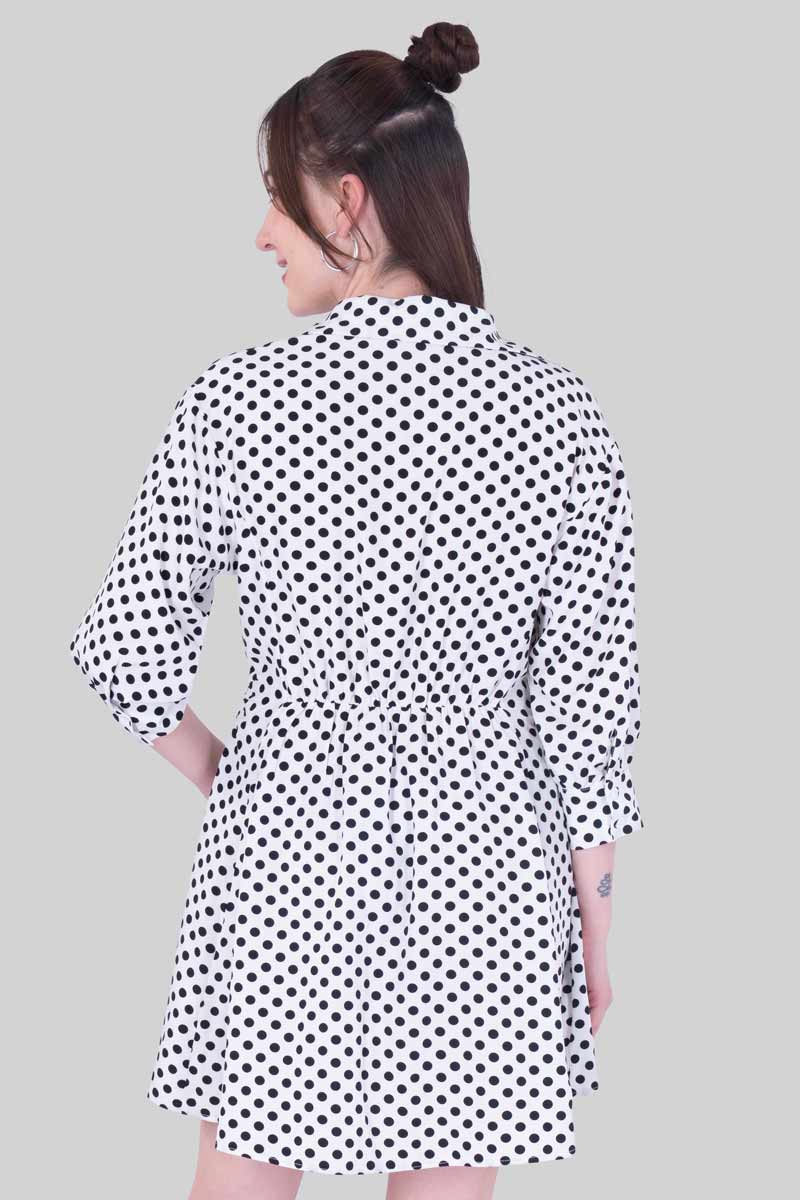 Vestido camisero con manga