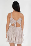 Vestido corto con amarre en espalda