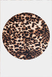 Vestido midi sin mangas animal print