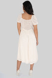 Vestido midi con abertura