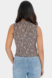 Playera sin mangas con estampado floral