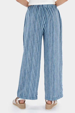Pantalón ancho con rayas