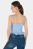 Playera de tirantes con olan