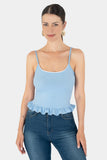 Playera de tirantes con olan