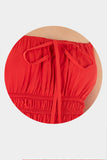 Vestido corto de tirantes con amarre
