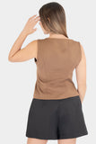 Blusa de escote cuadrado con botones