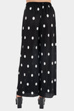 Pantalón  ancho drapeado con lunares