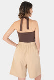 Short largo con bolsillos