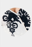Vestido largo tableado con amarre