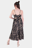 Vestido largo de tirantes con amarre