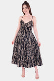 Vestido largo de tirantes con amarre