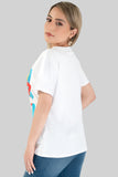 Playera de manga corta con estampado