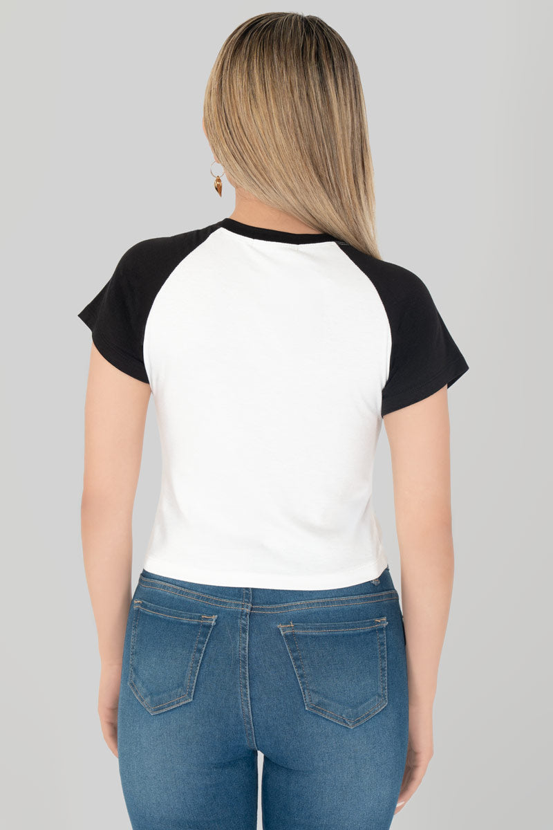 Playera de manga corta con estampado