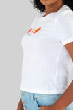 Playera de manga corta con estampado