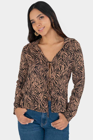 Blusa de manga larga