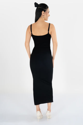 Vestido maxi de tirantes
