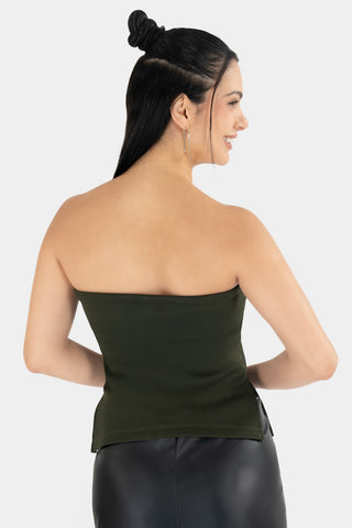 Blusa strapless