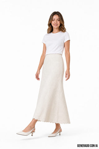 Falda maxi