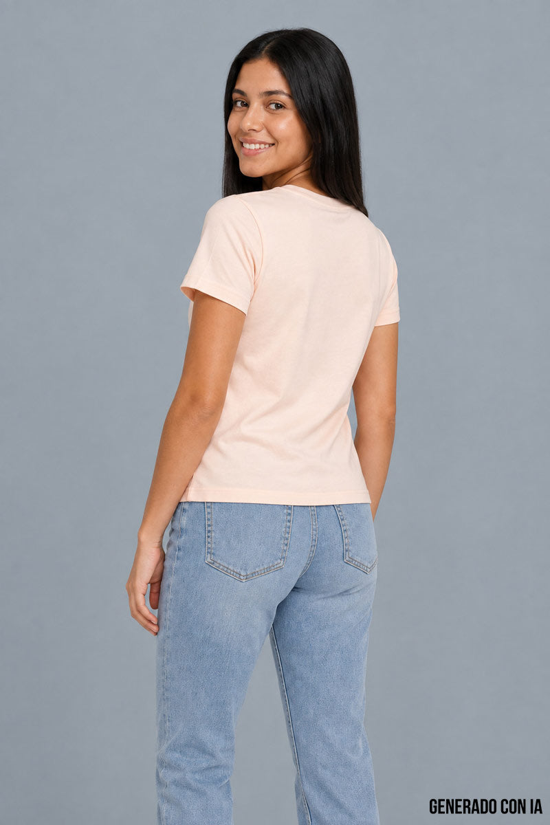 Playera básica escote cuadrado