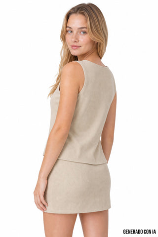 Blusa sin mangas
