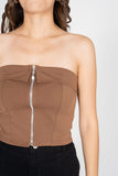blusa strapless con cierre y carteras simuladas (7475882917930)