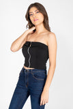 blusa strapless con cierre y carteras simuladas (7475882917930)